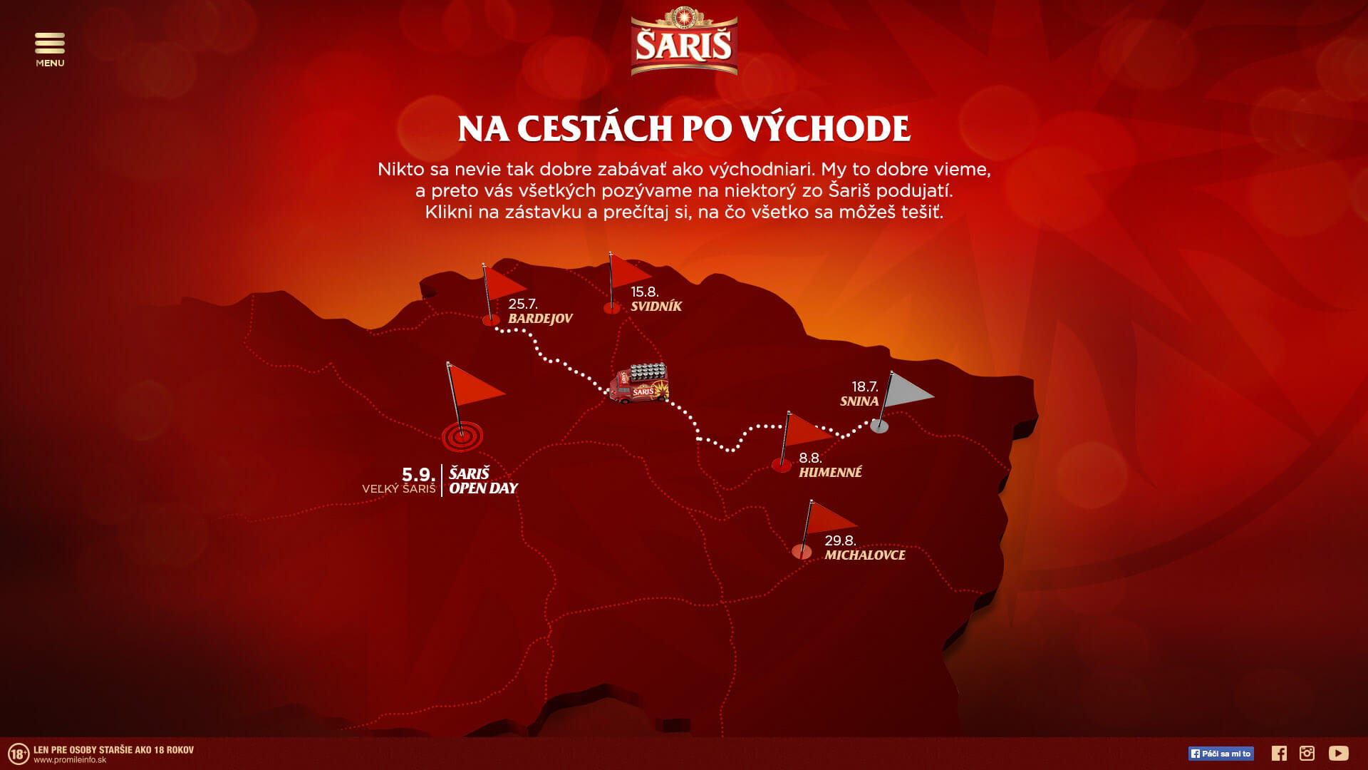 saris map screen